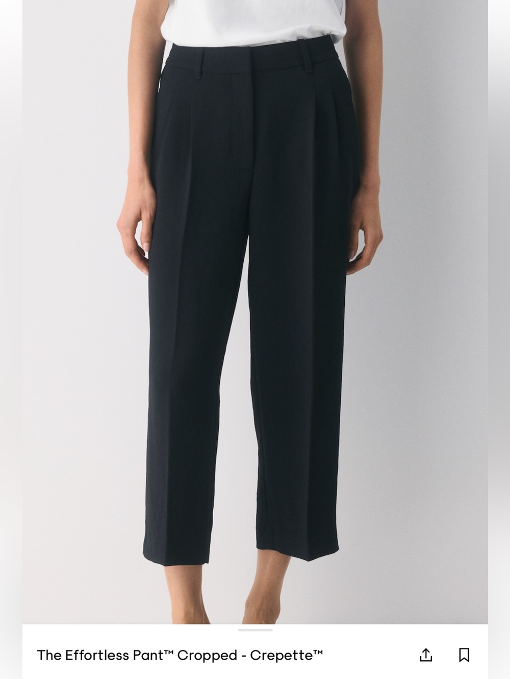 NEW❣️Aritzia Effortless pants cropped crepe